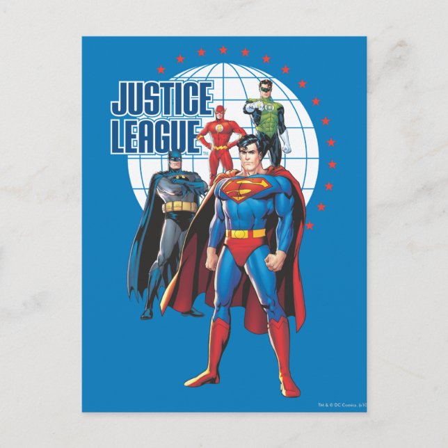 The Justice League Global Heroes Postkarte (Vorderseite)