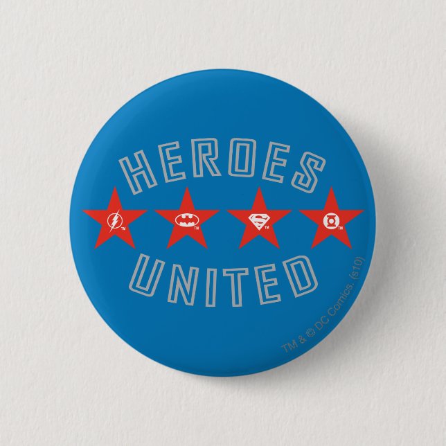 The Justice League Heroes Unlimited Logos Button (Vorderseite)