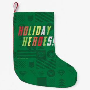 The Justice League Holiday Heroes Graphic Kleiner Weihnachtsstrumpf