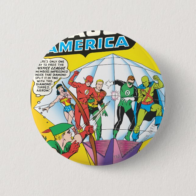 The Justice League of America Ausgabe #4 - May Button (Vorderseite)