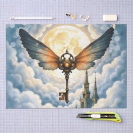 The Key of Eternity – Steampunk Wings  Seidenpapier