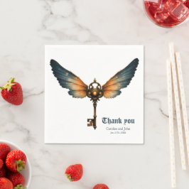 The Key of Eternity – Steampunk Wings  Serviette