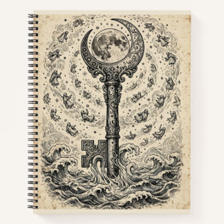 The Key of Tides Journal Notizbuch