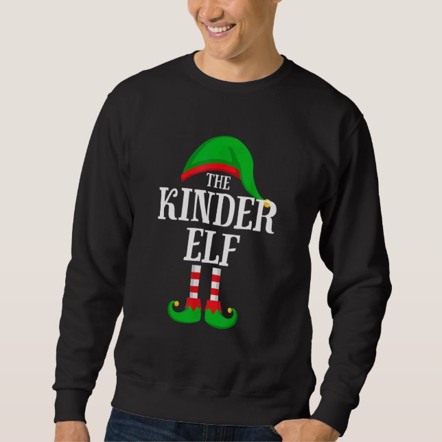 The Kindergarten Elf Family Group Matching Christm Sweatshirt (Vorderseite)