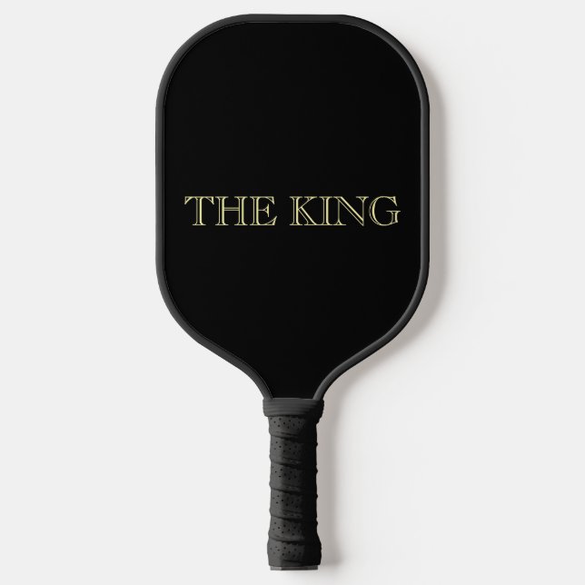 The King Black Gold Luxury Minimal Design Pickleball Schläger (Vorderseite)