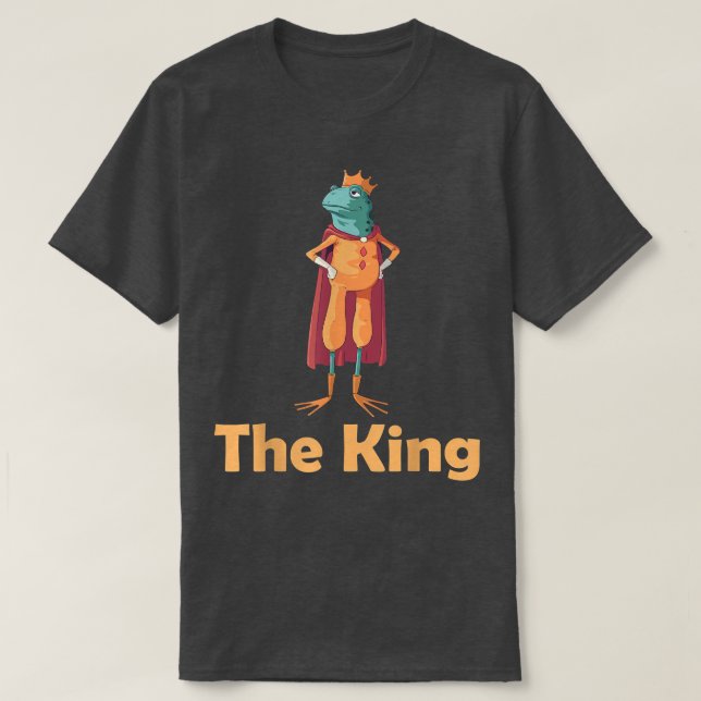 The King For Frogs Fans  T-Shirt (Design vorne)