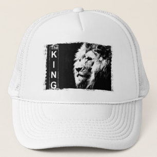 The King Modern Eleganter Pop Art Lion Kopfvorlage Truckerkappe