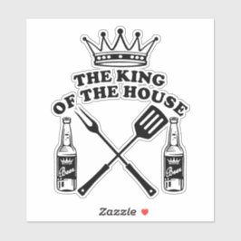The King of the House Beer Aufkleber