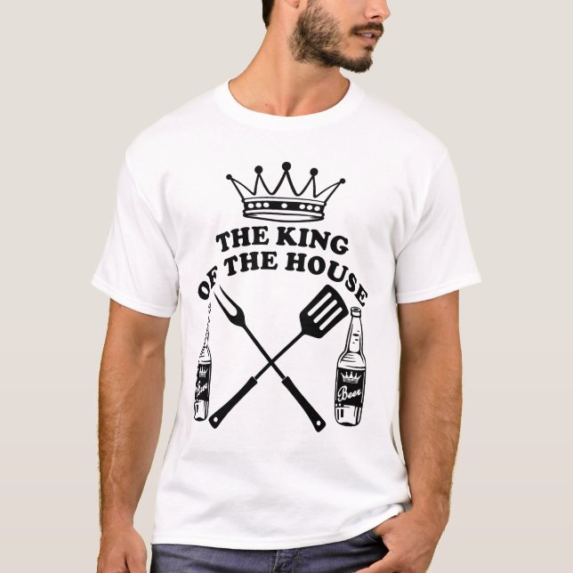 The King of the House Beer Black T-Shirt (Vorderseite)