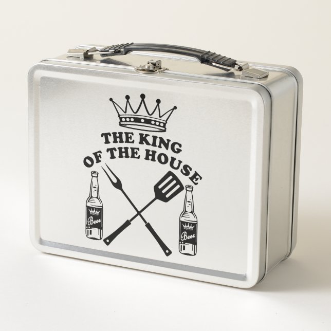 The King of the House Beer Metall Brotdose (Vorderseite)