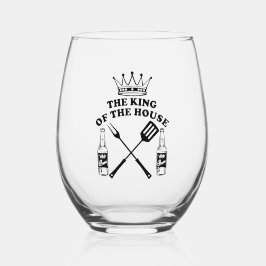 The King of the House Beer Weinglas Ohne Stiel