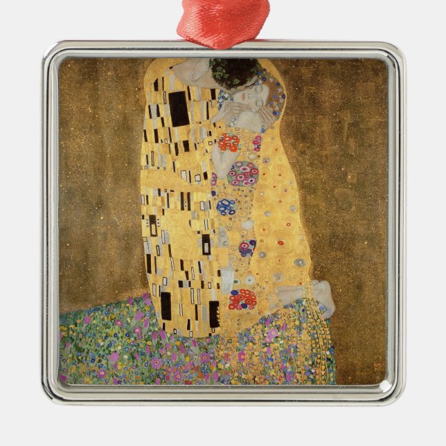 The Kiss, 1907-08 Silbernes Ornament (Vorne)
