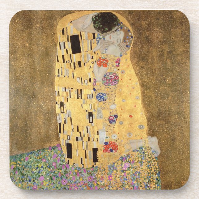 The Kiss, 1907-08 Untersetzer (Vorderseite)