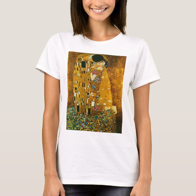 "The Kiss" de Gustav Klimt, Circle T-Shirt (Devant)