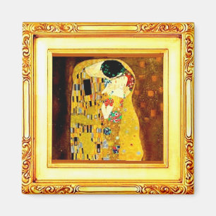 The Kiss, Fine Art by Gustav Klimt  Magnet