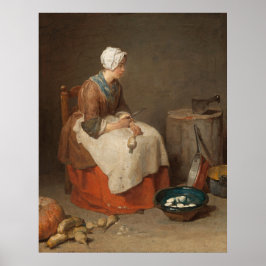 The Kitchen Maid - Jean-Siméon Chardin Fine Art Poster