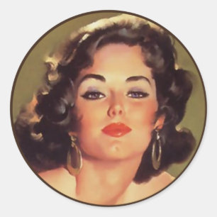 The Kitsch Bitsch : Button-Up Portraits Runder Aufkleber