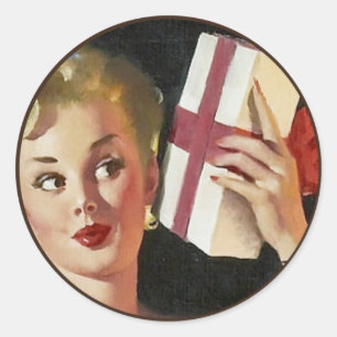 The Kitsch BItsch : Button-Up Portraits Runder Aufkleber