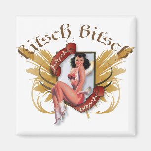 The Kitsch Bitsch : Kowgirl Kitsch Tattoo Button U Magnet