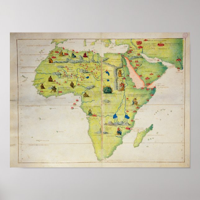 The Kontinent of Africa Poster (Vorne)