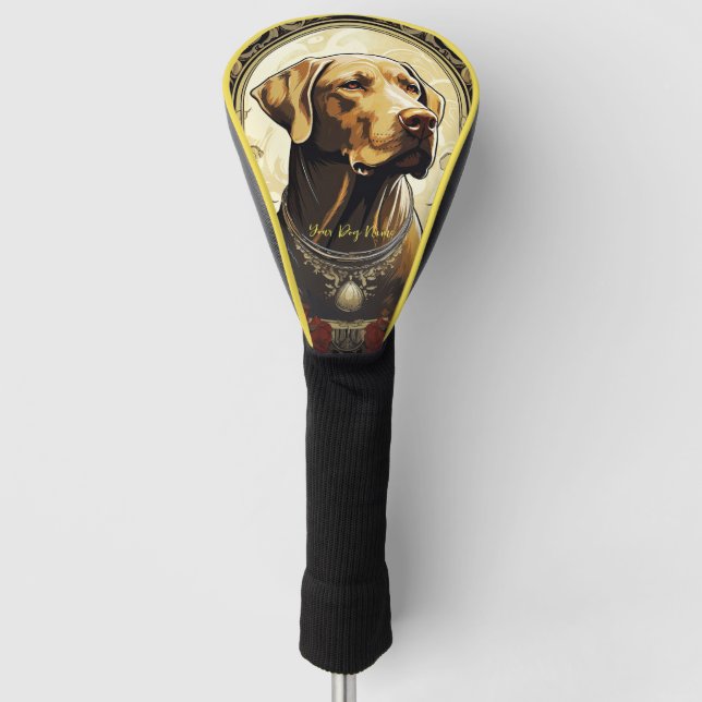 The Labrador Retriever Dog 001 - Natalia Mucha Golf Headcover (Vorderseite)