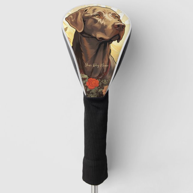 The Labrador Retriever Dog 003 - Natalia Mucha Golf Headcover (Vorderseite)