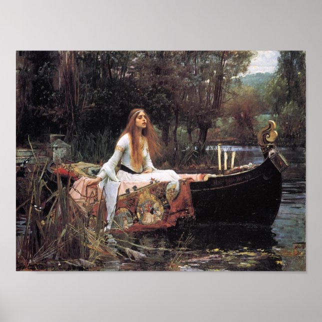The Lady Of Shallot 1888 Poster (Vorne)