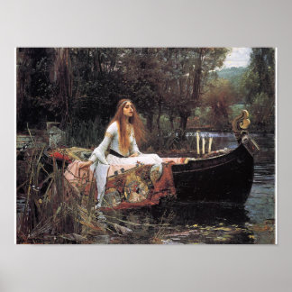 The Lady of Shalott Poster von John W. Waterhouse