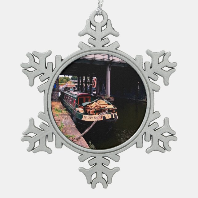 The Lady Schneeflocken Zinn-Ornament (Vorderseite)