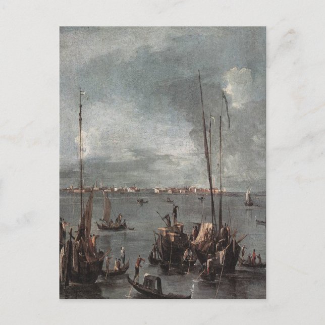 "The Lagoon Looking Toward Murano" Postkarte (Vorderseite)