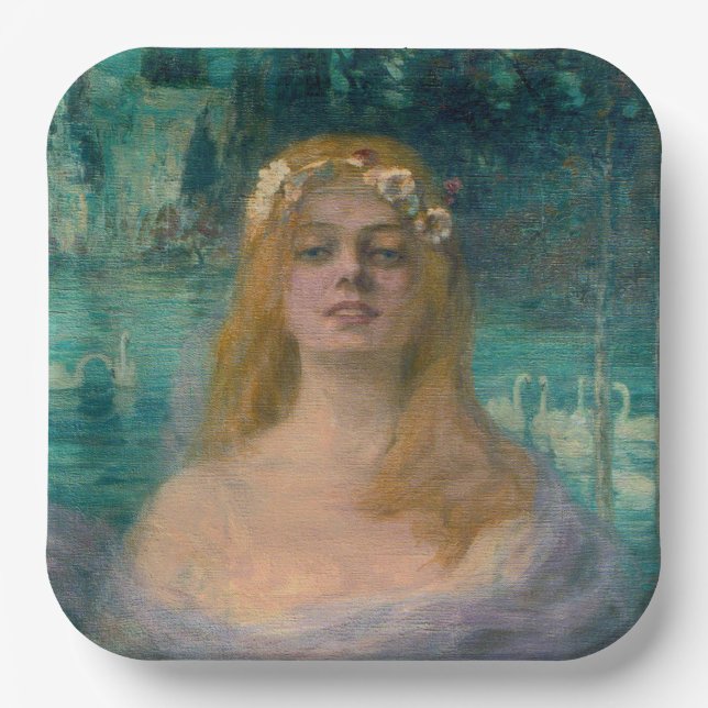 The Lake Fairy Princess (von Kimon Loghi) Pappteller (Vorderseite)