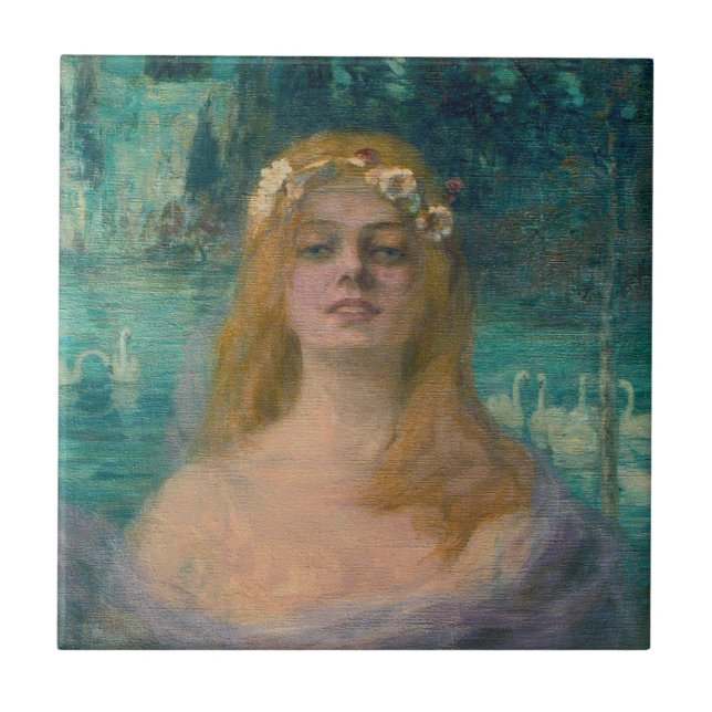 The Lake Fairy (von Kimon Loghi) Fliese (Vorderseite)