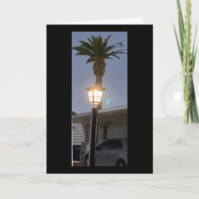 The Lamp And The Palm Tree 🌴  Karte (Vorderseite)