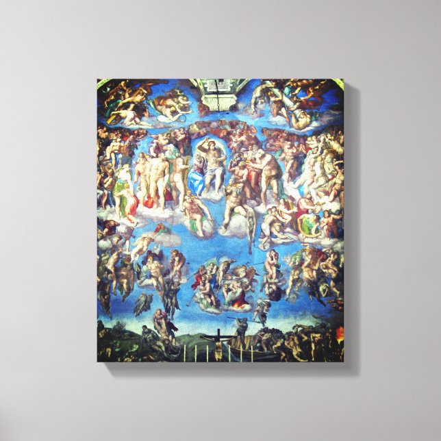 The Last Judgment – Michelangelo Buonarroti Leinwanddruck (Vorderseite)