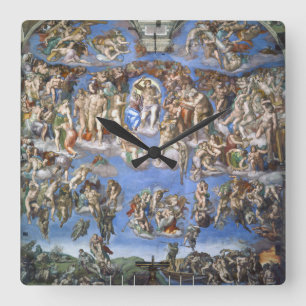 The Last Judgment Quadratische Wanduhr