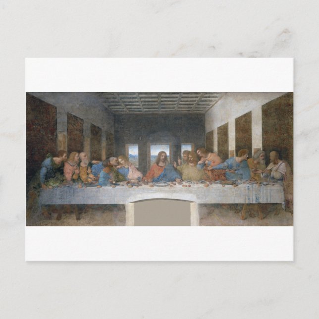 The Last Supper, Leonardo da Vinci, 1495-1498 Postkarte (Vorderseite)