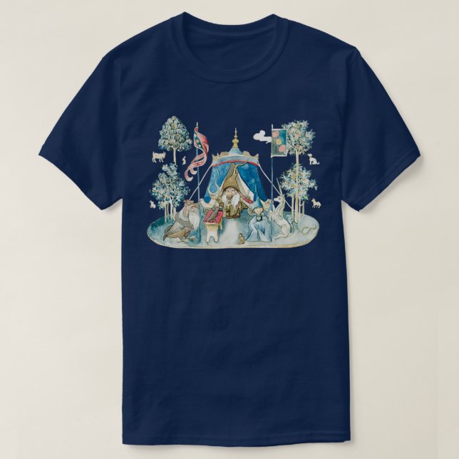 The Last Unicorn Two Sides of Magic medieval desig T-Shirt (Design vorne)