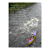 The Lawrence Quote Poster - Paddeln des White Rive