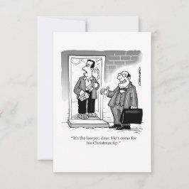 The lawyer comes for his Christmas tip