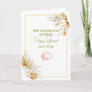 The Legend Has Retired Elegant Retirement Karte