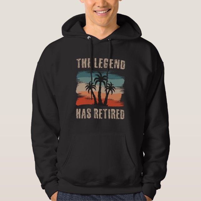 The legend has retired, Retiree Hoodie (Vorderseite)