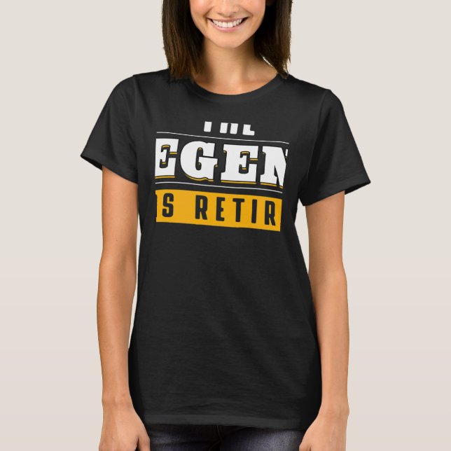 The Legend Has Retired Retirement Grand Father T-Shirt (Vorderseite)