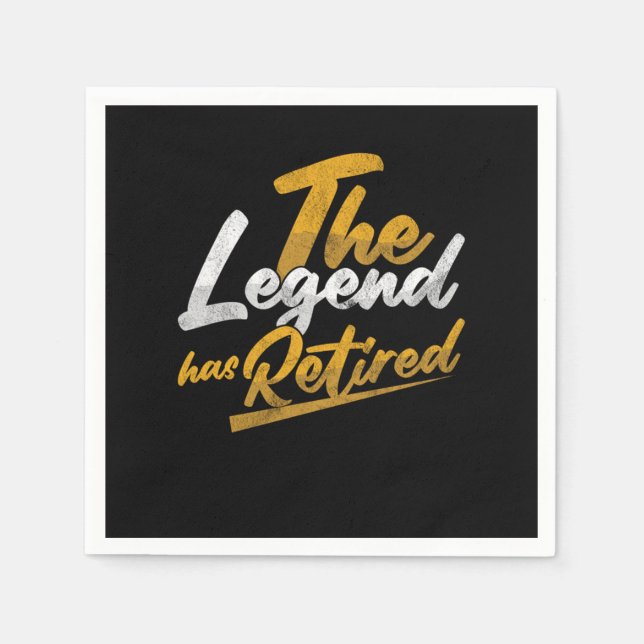 The Legend Has Retired Retirement Grandpa Gift Serviette (Vorderseite)