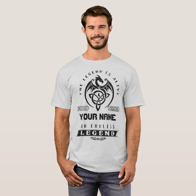 The legend i alive, an, andless legend shirt (Vorne ganz)