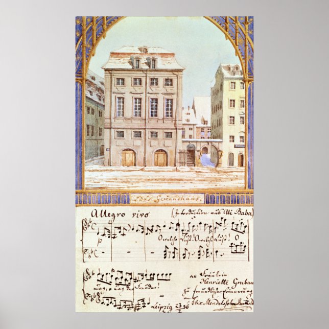 The Leipzig Gewandhaus Poster (Vorne)