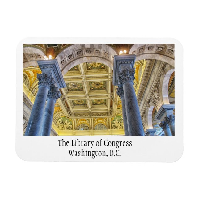 The Library of Congress, Washington DC Magnet (Horizontal)