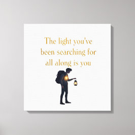 The light is you iPad Smart Cover Leinwanddruck