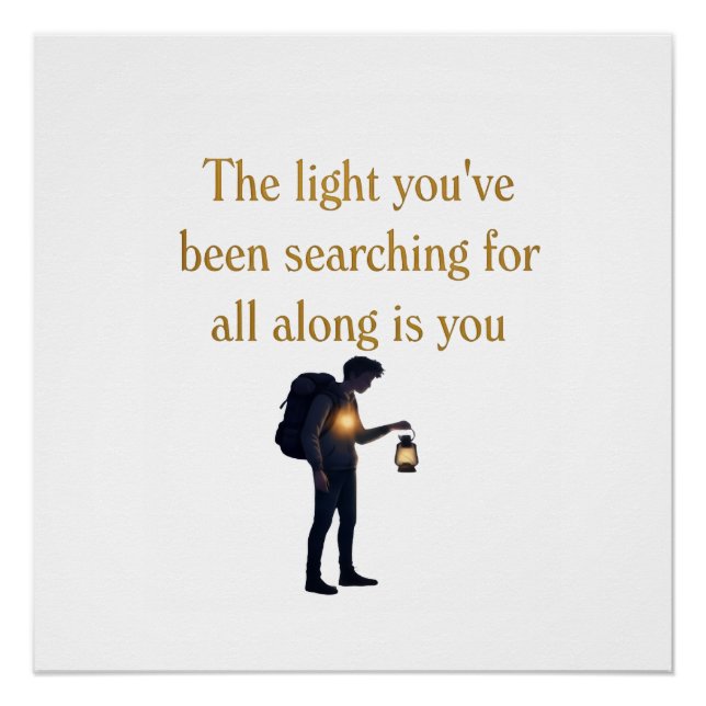 The light is you iPad Smart Cover Poster (Vorderseite)