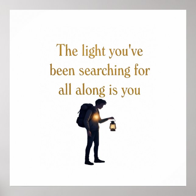 The light is you iPad Smart Cover Poster (Vorne)