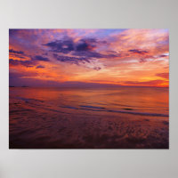 The Lighthouse At Sunrise Poster